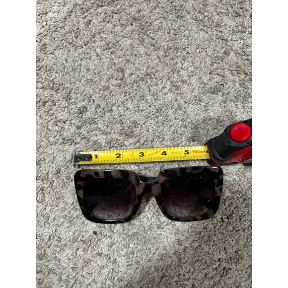 Oversized Big Huge Square Leopard Tortoise Print Sunglasses‎ UV Protection - Picture 6 of 6